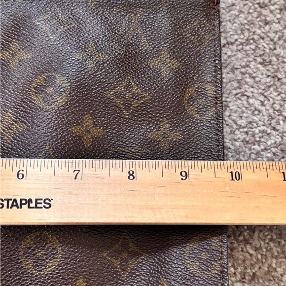 Auth LOUIS VUITTON Poche Toilette 26 Clutch Hand Bag Monogram Large Vintage - Picture 14 of 16